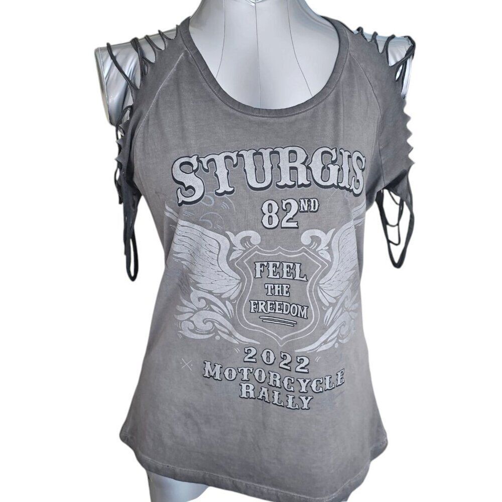 E’Go USA Designs Sturgis 82nd Motorcycle Rally 2022 Women’s Tank, Size L